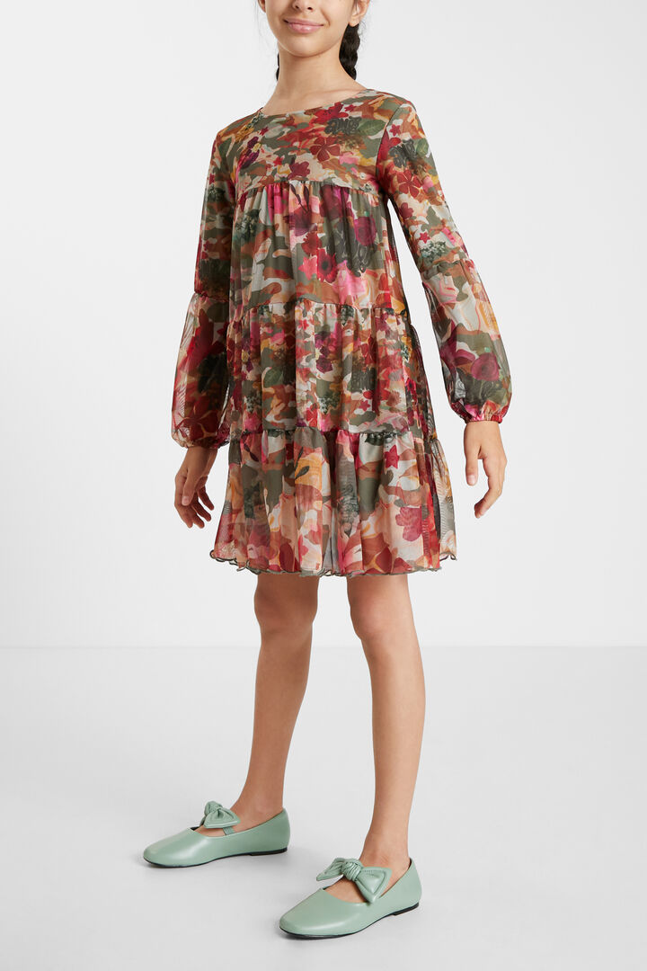 Dress flounces camoflower | Desigual
