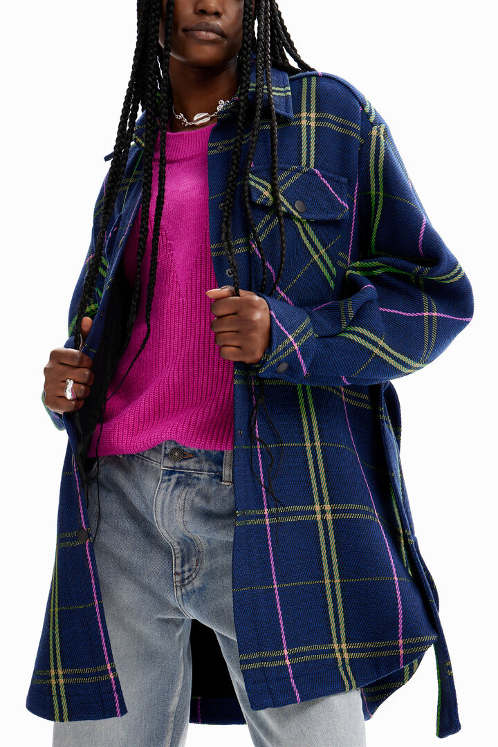 Chaqueta sobrecamisa cuadros | Desigual