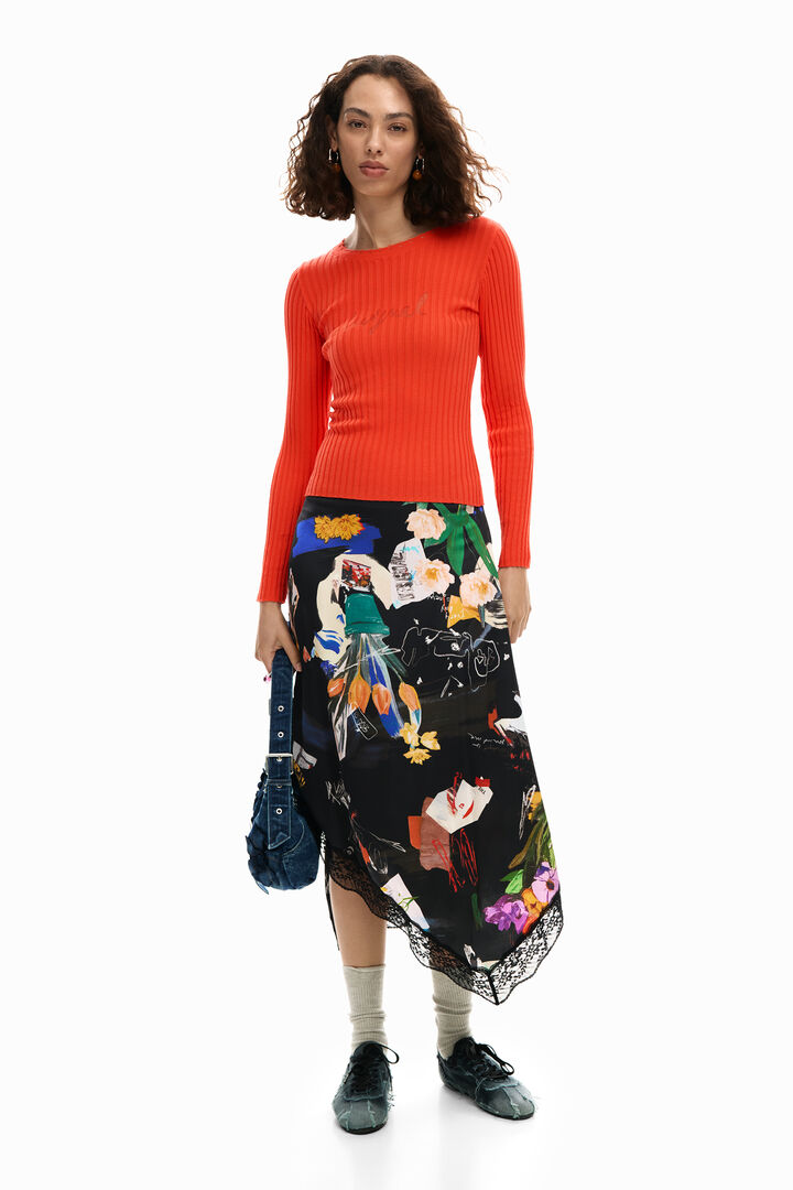 Ribbed logo T-shirt | Desigual