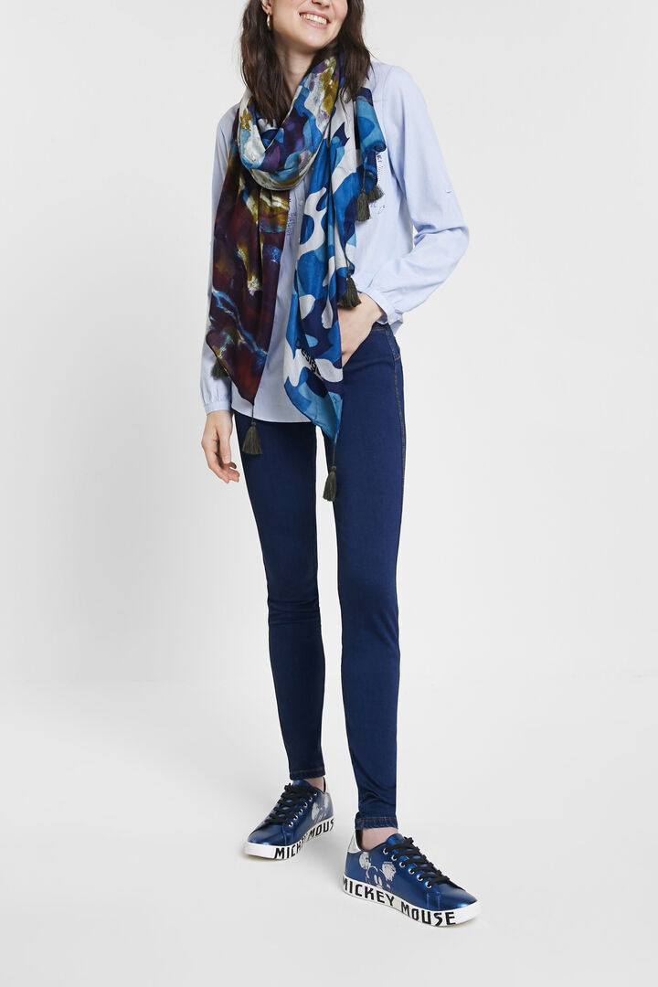 Camoflower rectangular foulard | Desigual