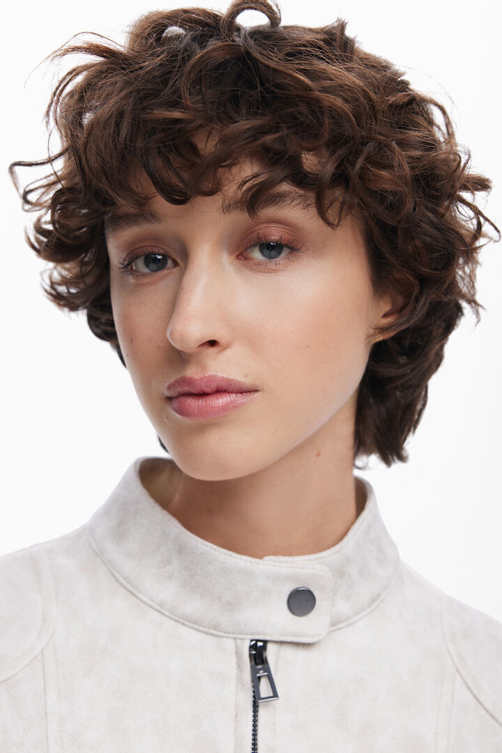 Mandarin collar jacket | Desigual
