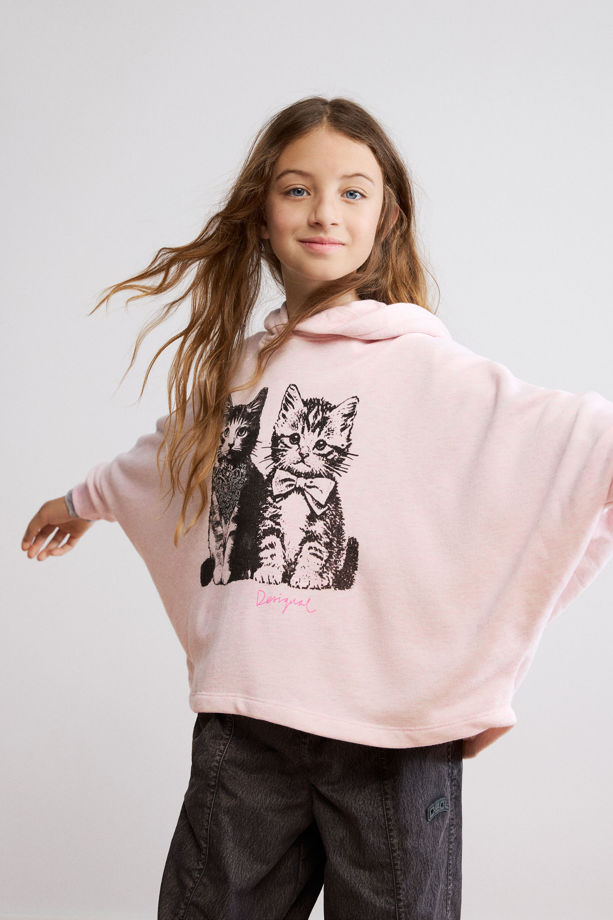 猫柄パーカー 子供用 I Desigual.com