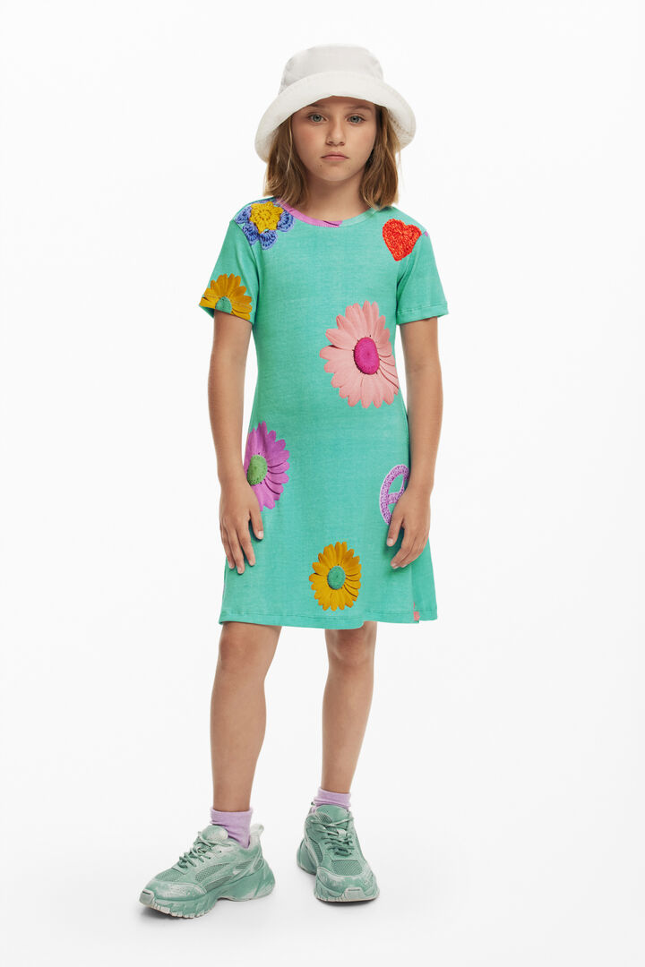 Printed short dress