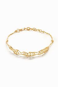 Choker mensaje estrecho baño oro Zalio | Desigual