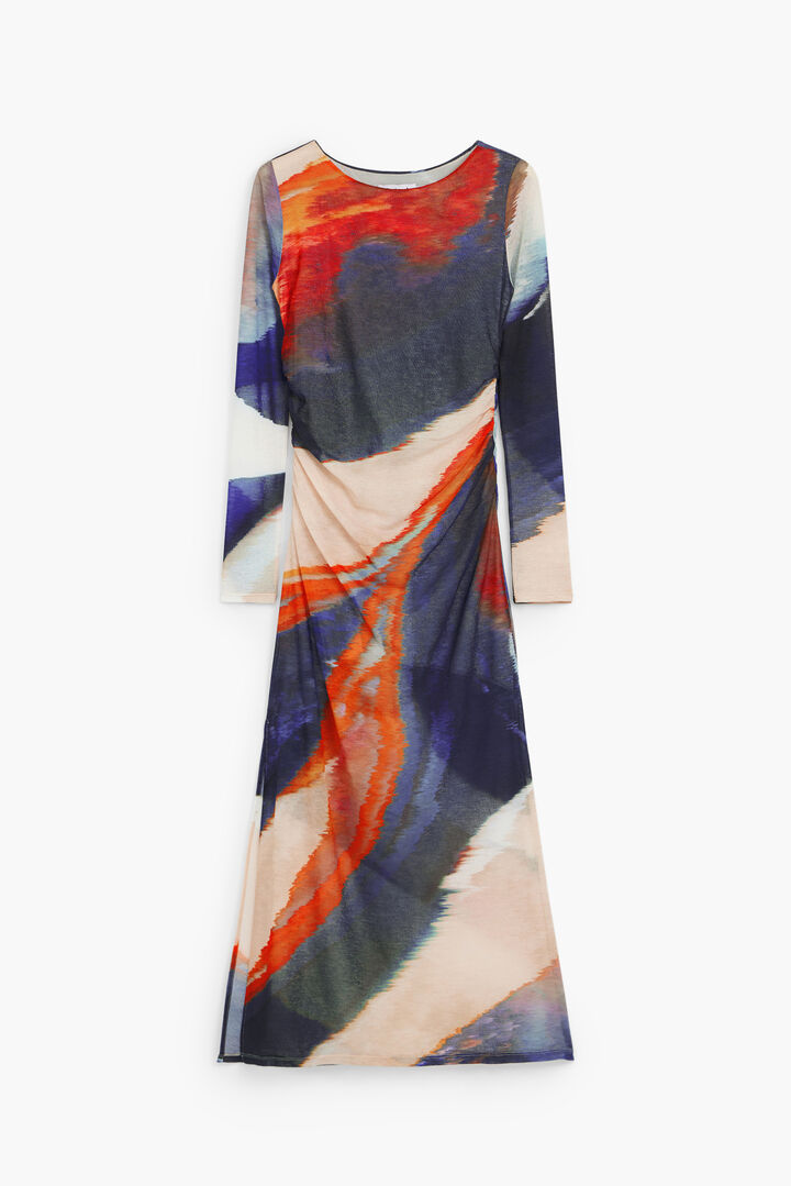 Long dress with waves | Desigual