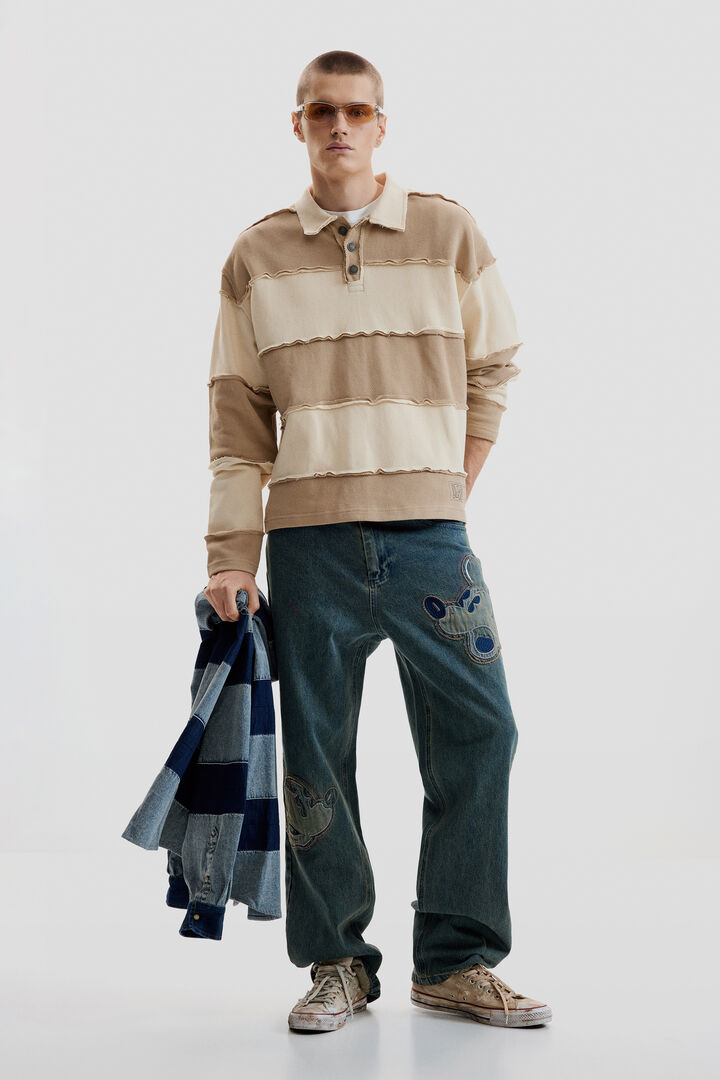 Gestreept brei T-shirt | Desigual