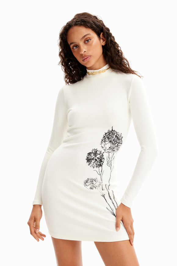 Vestido mini bordado M. Christian Lacroix