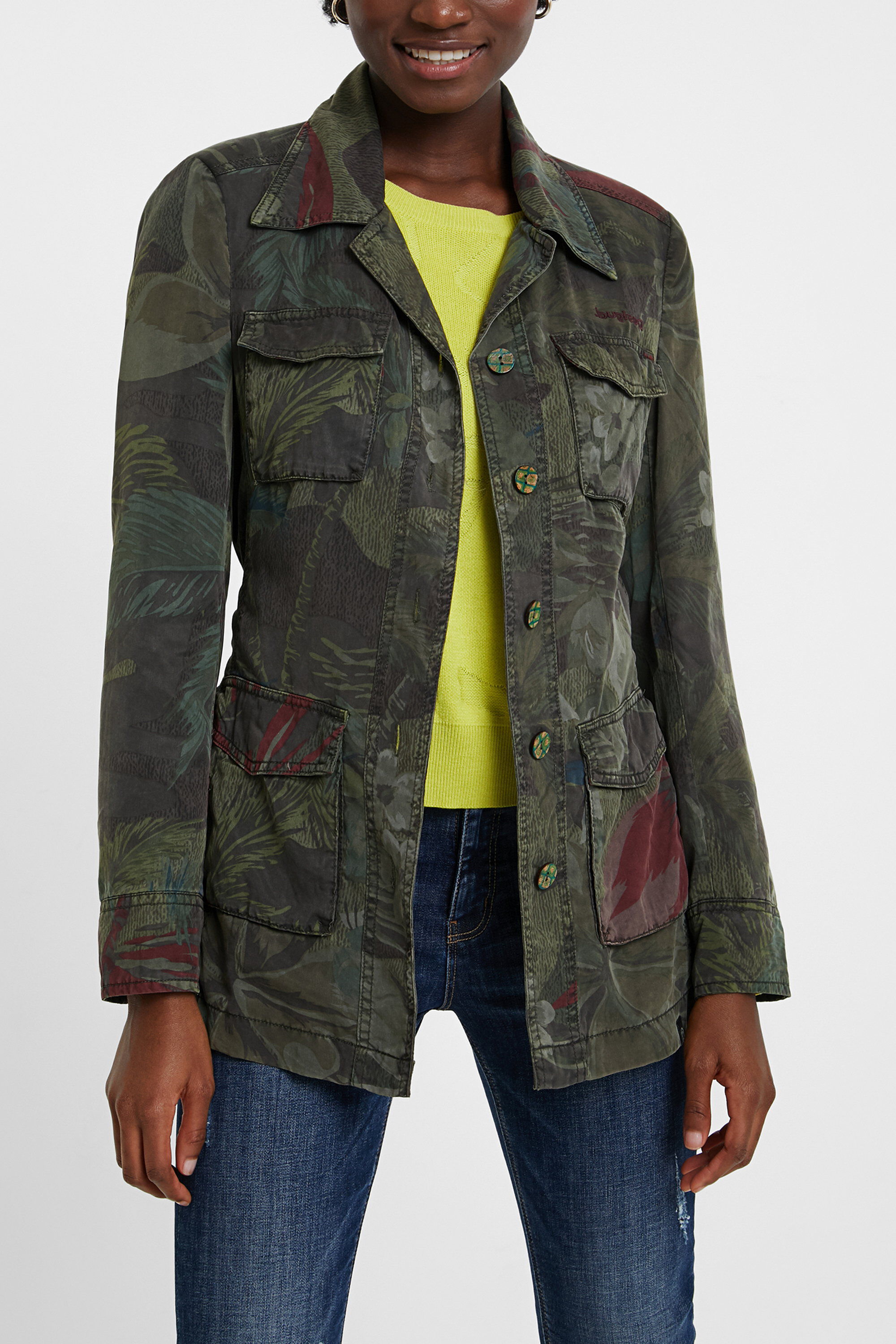 Chaquetas de mezclilla on sale desigual