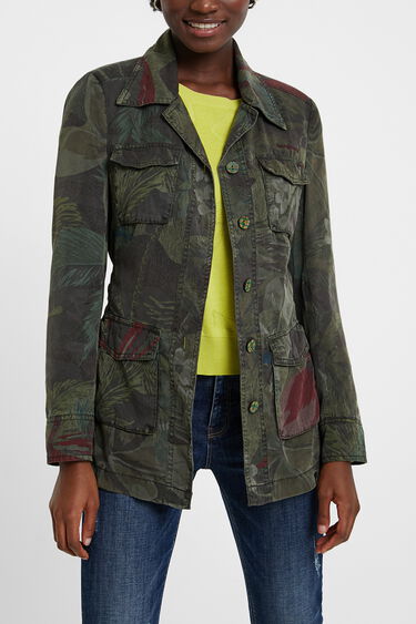 Camoflower military jacket | Desigual.com
