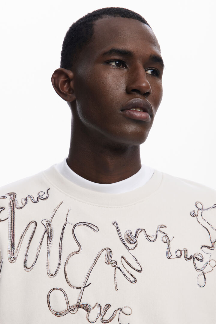 Embroidered sweatshirt | Desigual