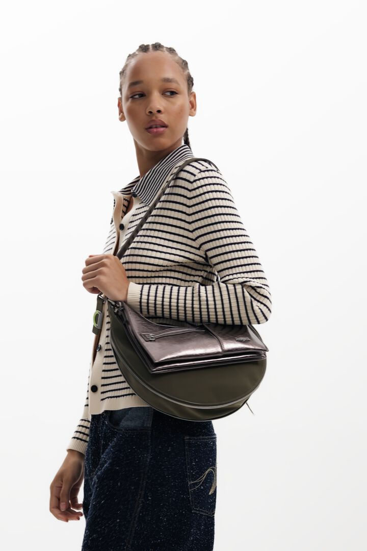 Medium detachable two-tone bag | Desigual