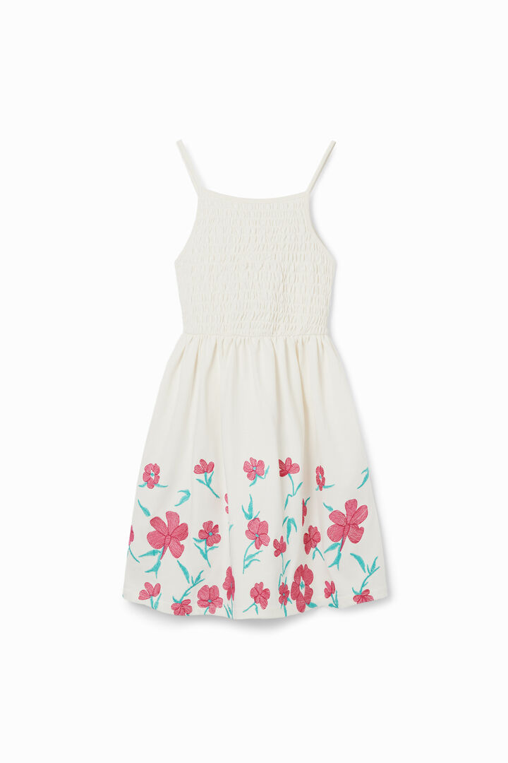 Abito spalline fiori ricamati | Desigual