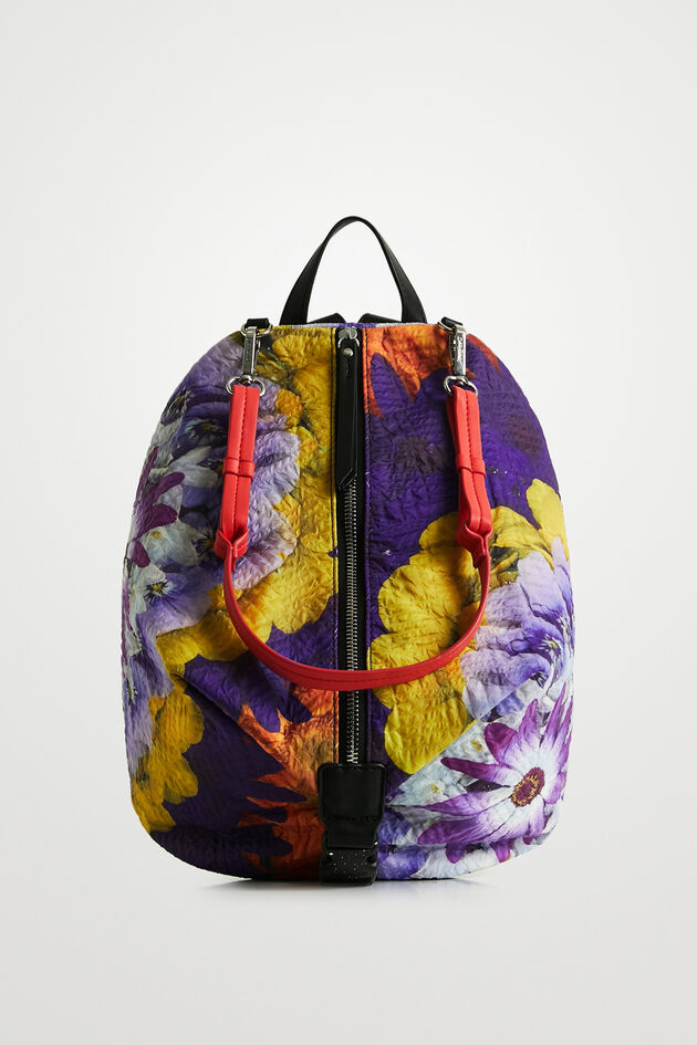 Kleiner, vielseitiger Rucksack mit Blumen
