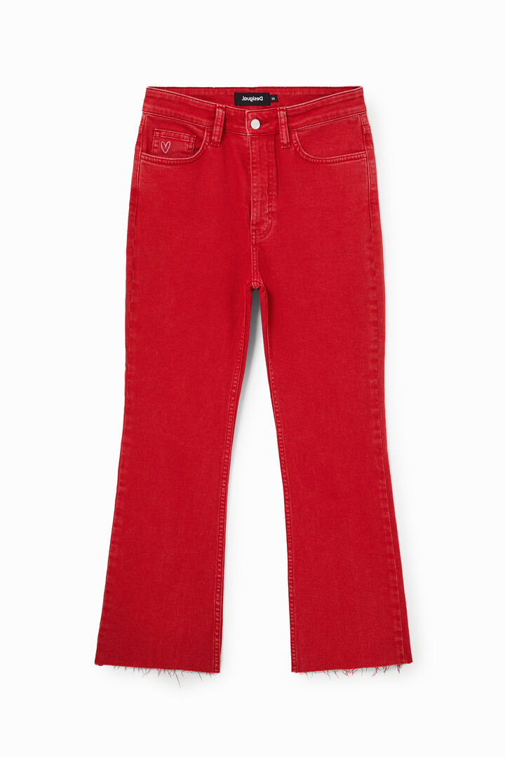 Flared ankle grazer trousers | Desigual
