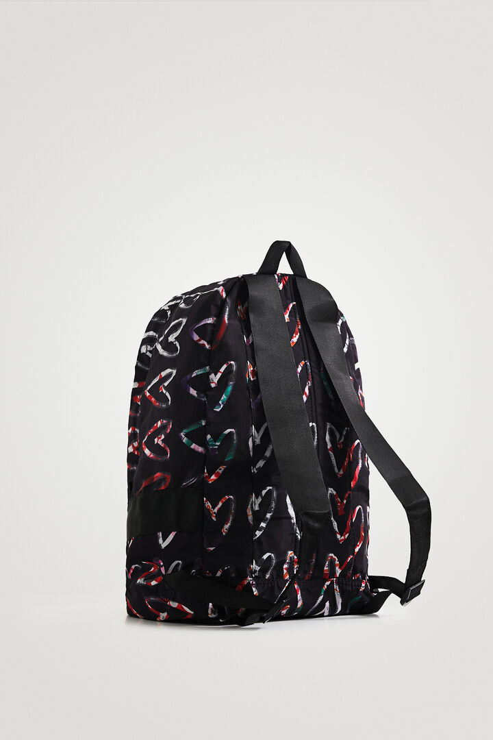 Mochila plegable corazones | Desigual