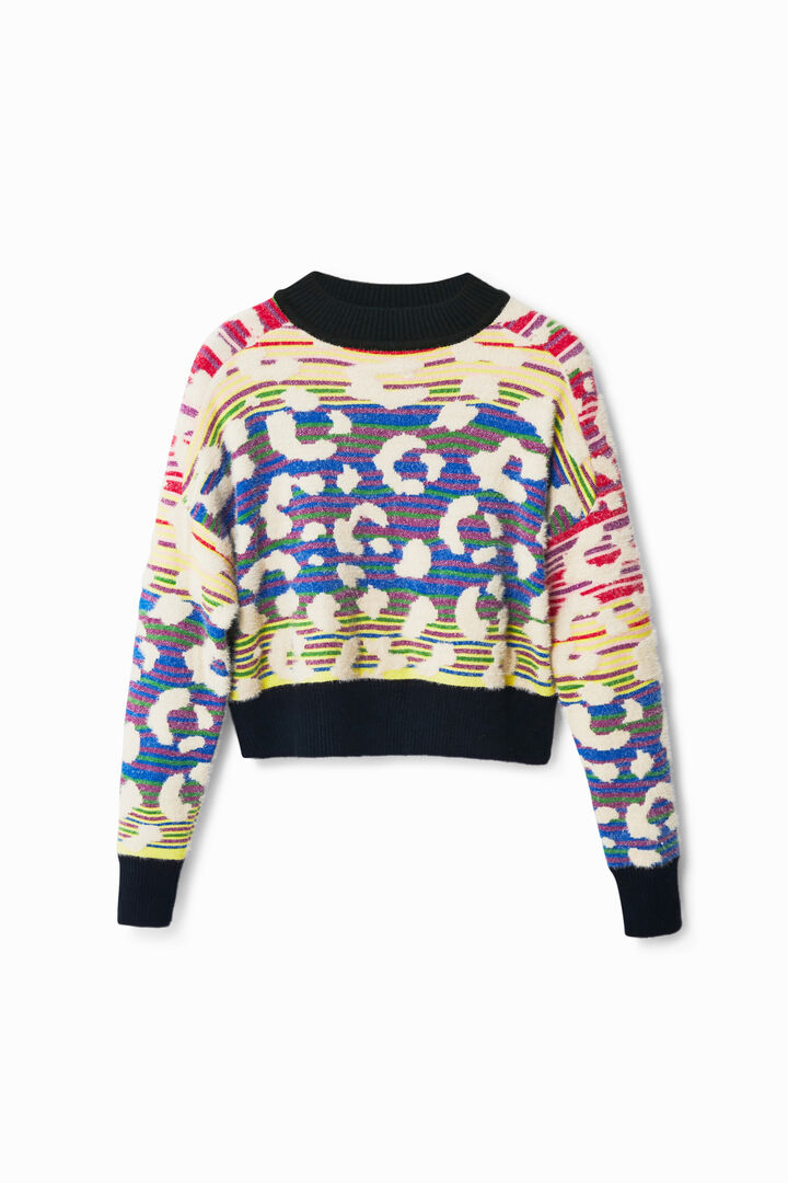 Jersey efecto leopardo rayas | Desigual