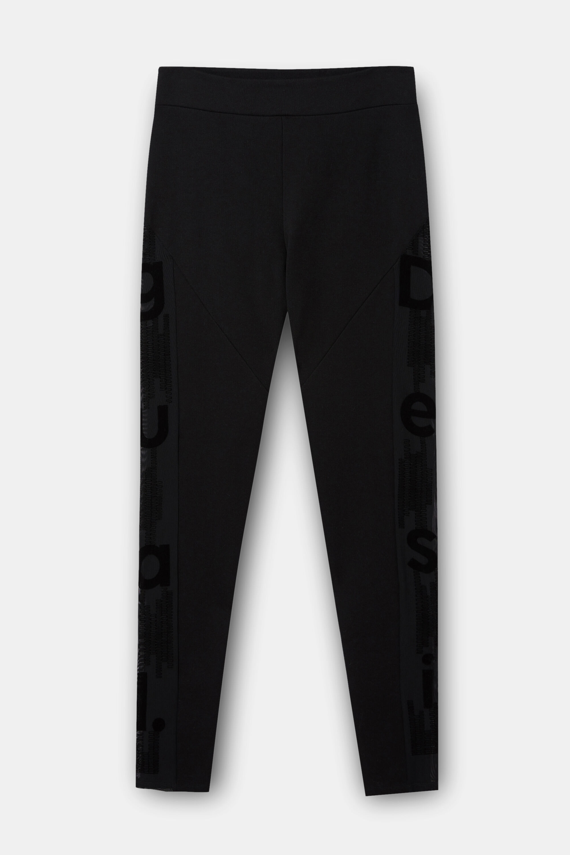 Leggings im Slim Fit mit Mesh