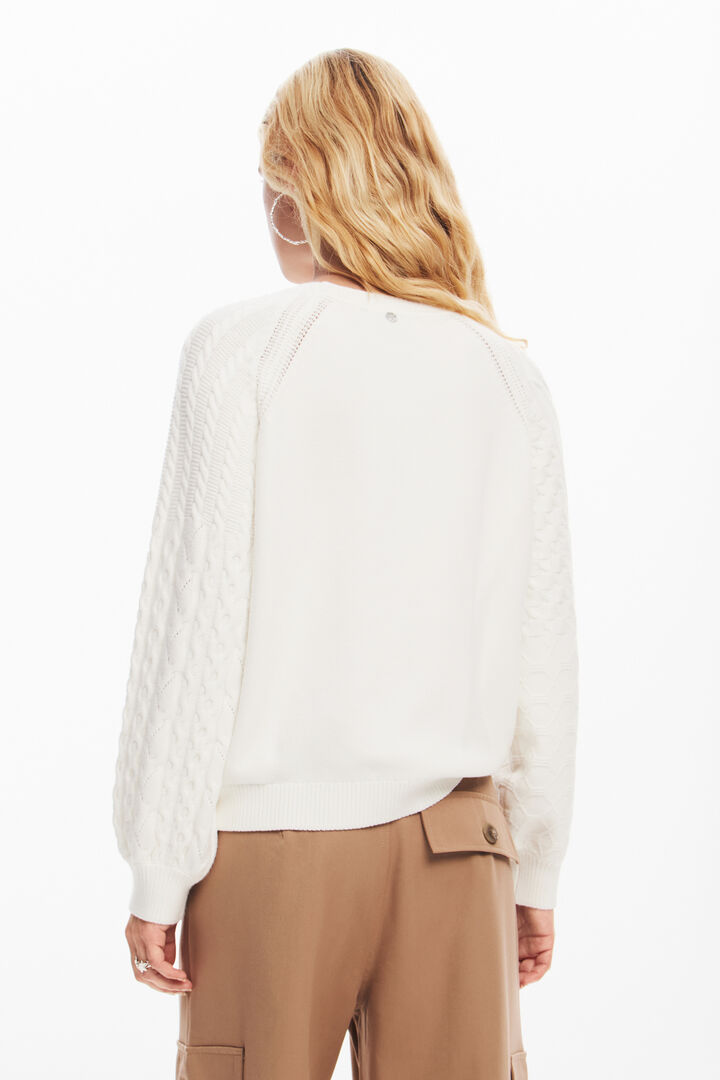 Textured sleeve sweater | Desigual