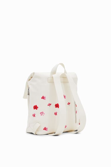 Pikowany plecak S w kwiaty | Desigual