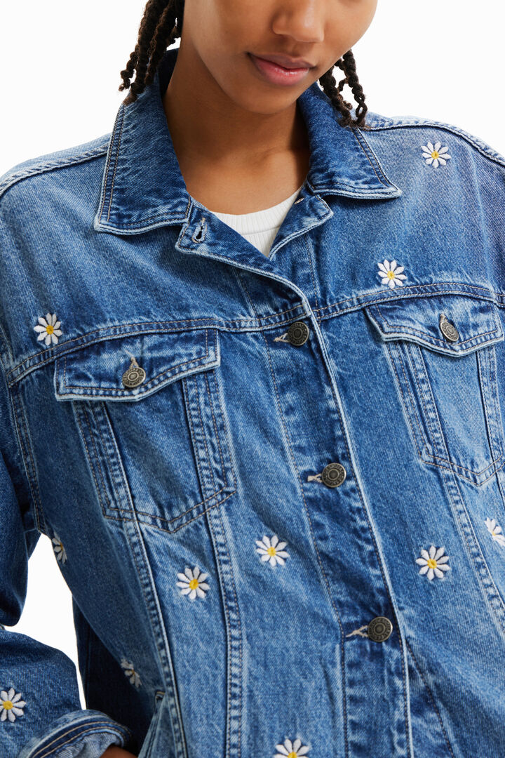Veste jean marguerites | Desigual