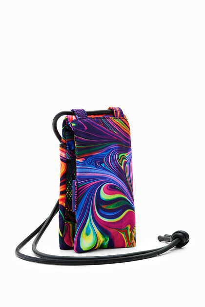 Psychedelic wallet smartphone holder