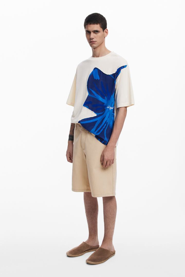 Short-sleeve floral T-shirt | Desigual