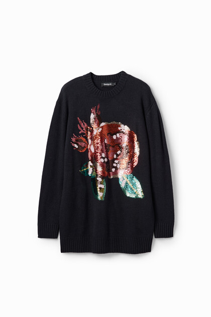 M. Christian Lacroix oversize sequin pullover