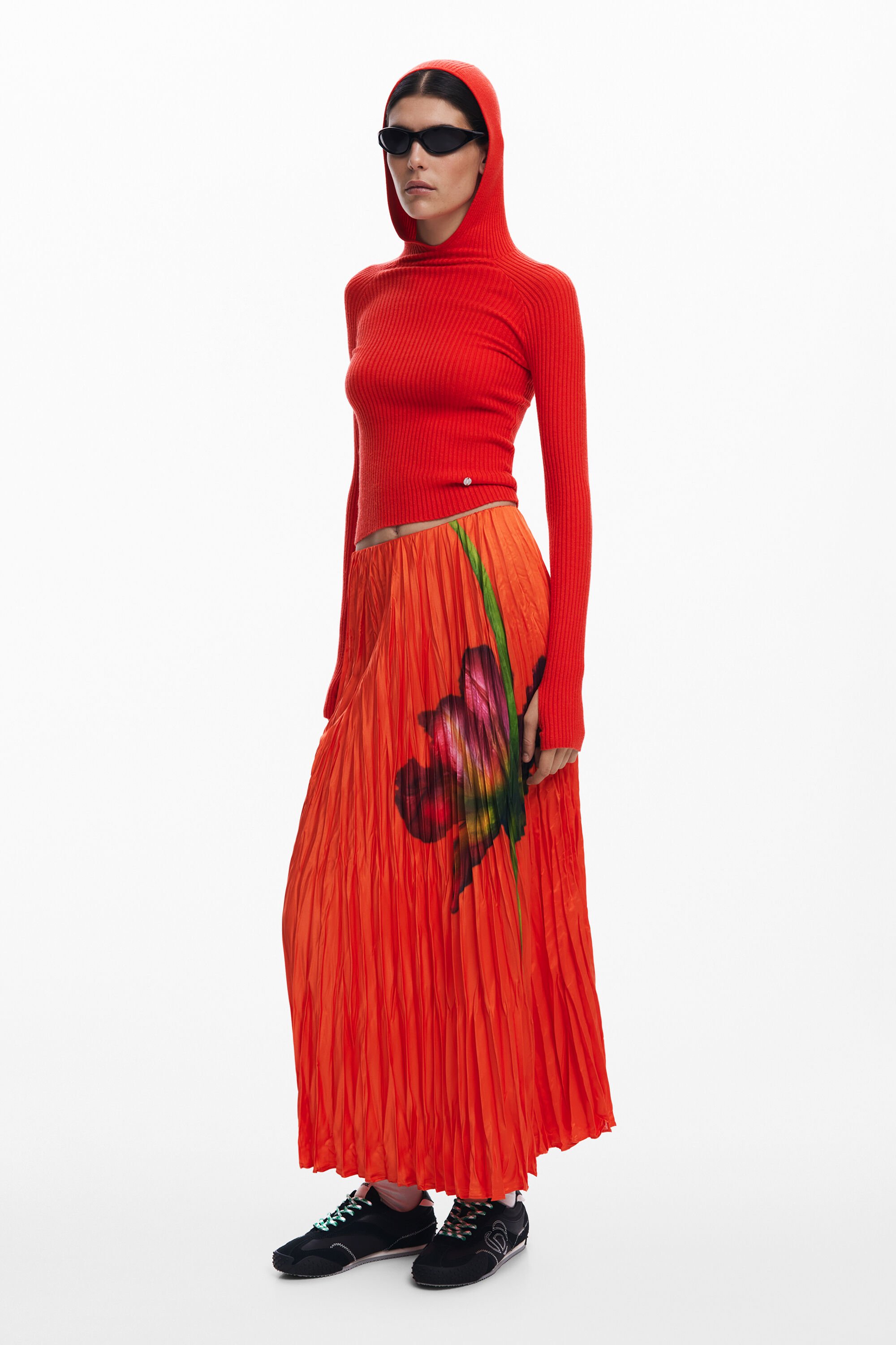 Floral texture skirt Women's I Desigual.com