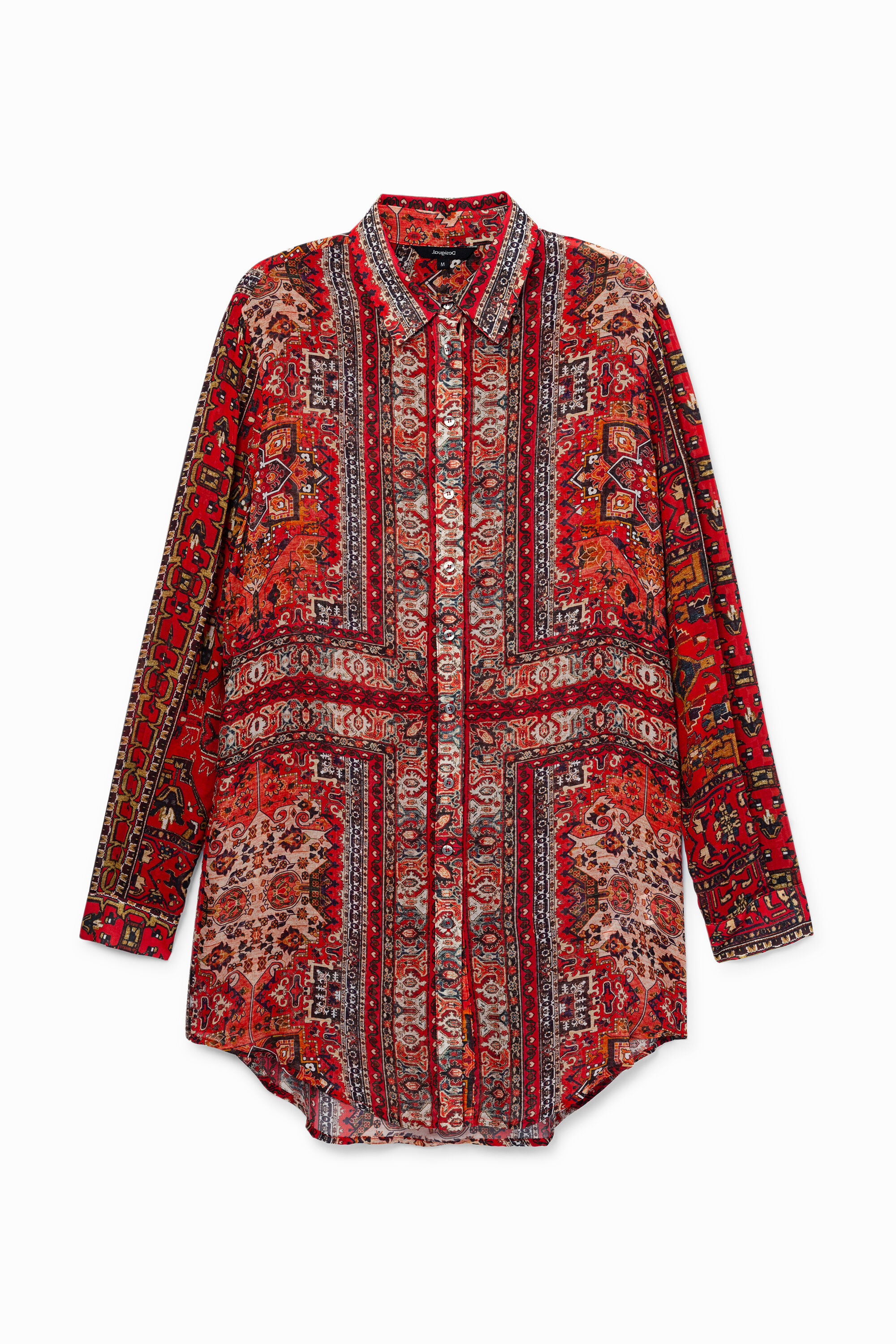 Long shirt ethnic friezes