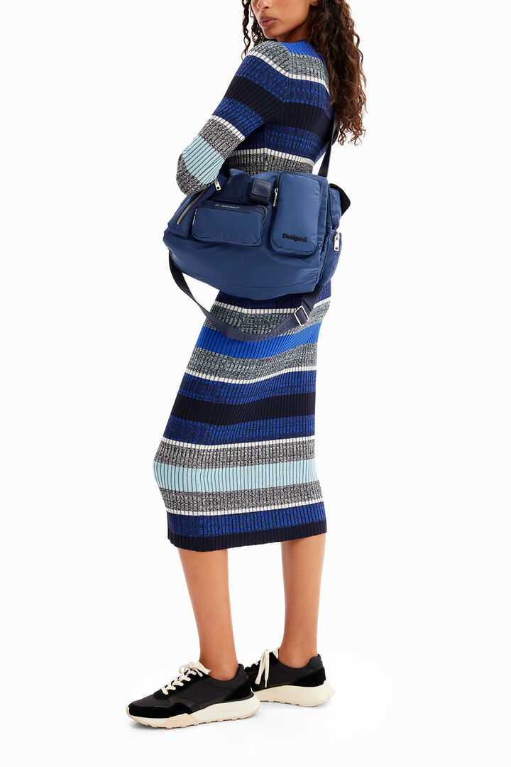 Large nylon pockets bag | Desigual
