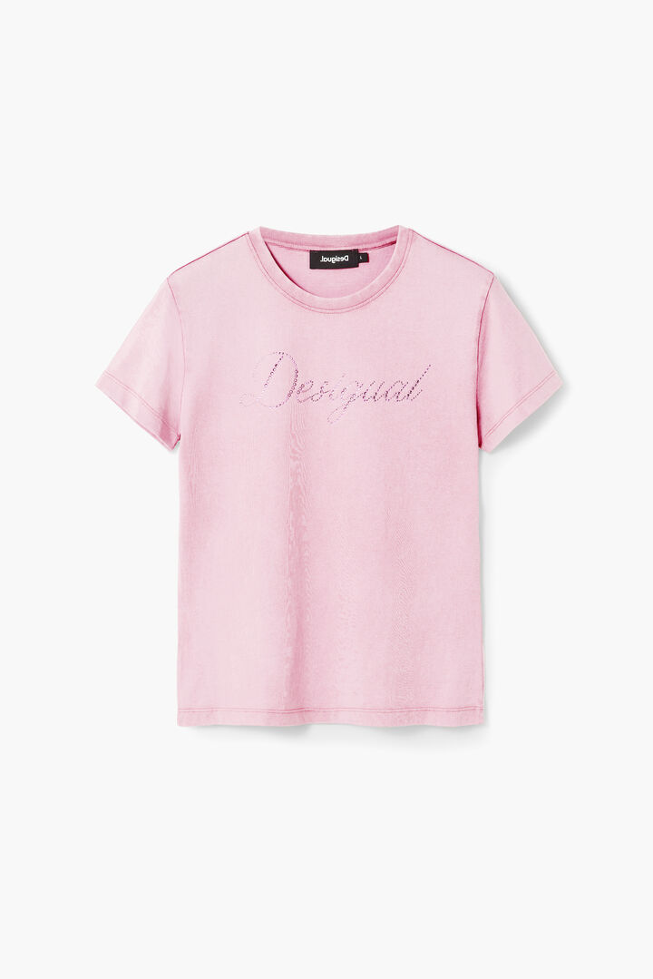 Camiseta slim strass