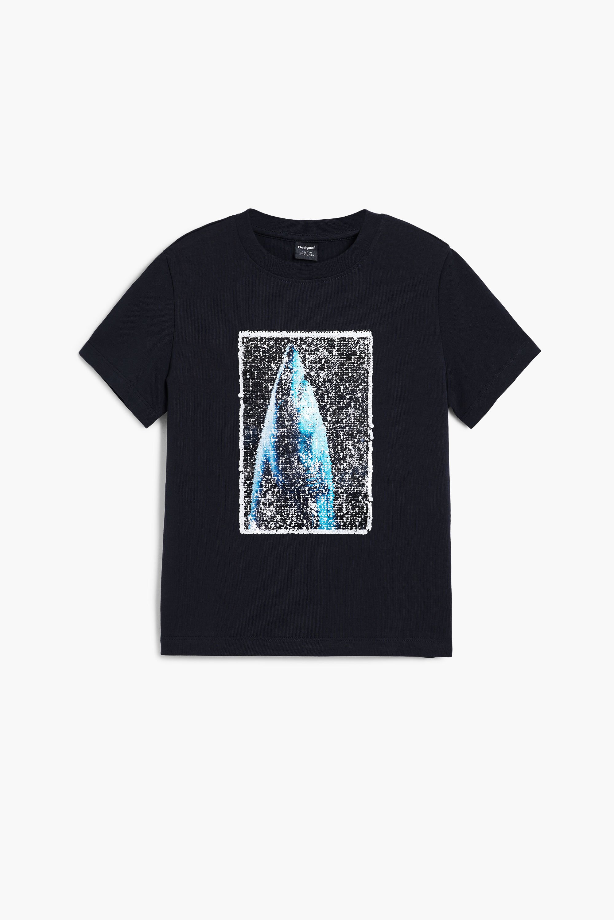 Camiseta manga corta lentejuelas Botter