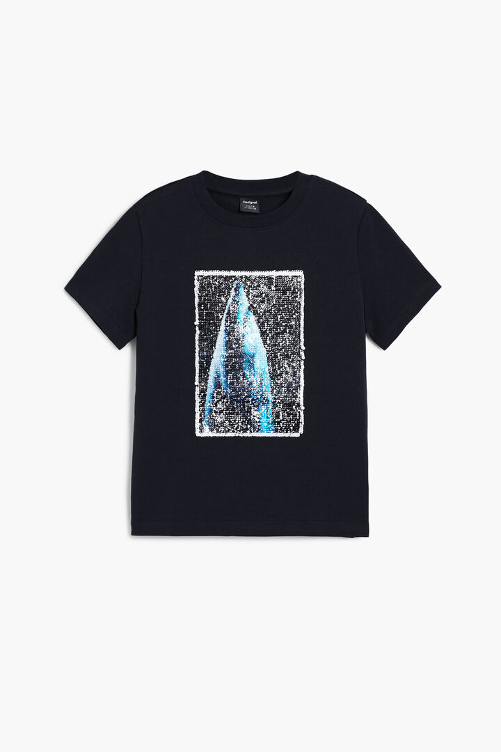 T-shirt à manches courtes avec paillettes Botter | Desigual