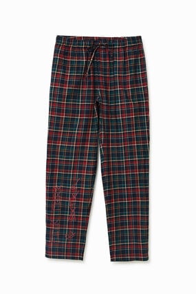 Tartan pyjama trousers