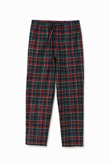 Spodnie piżamowe z tartanu