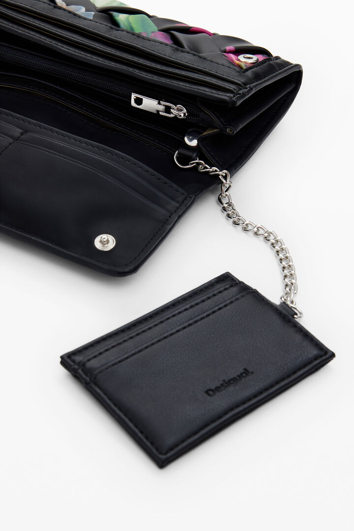 Large braided floral wallet | Desigual