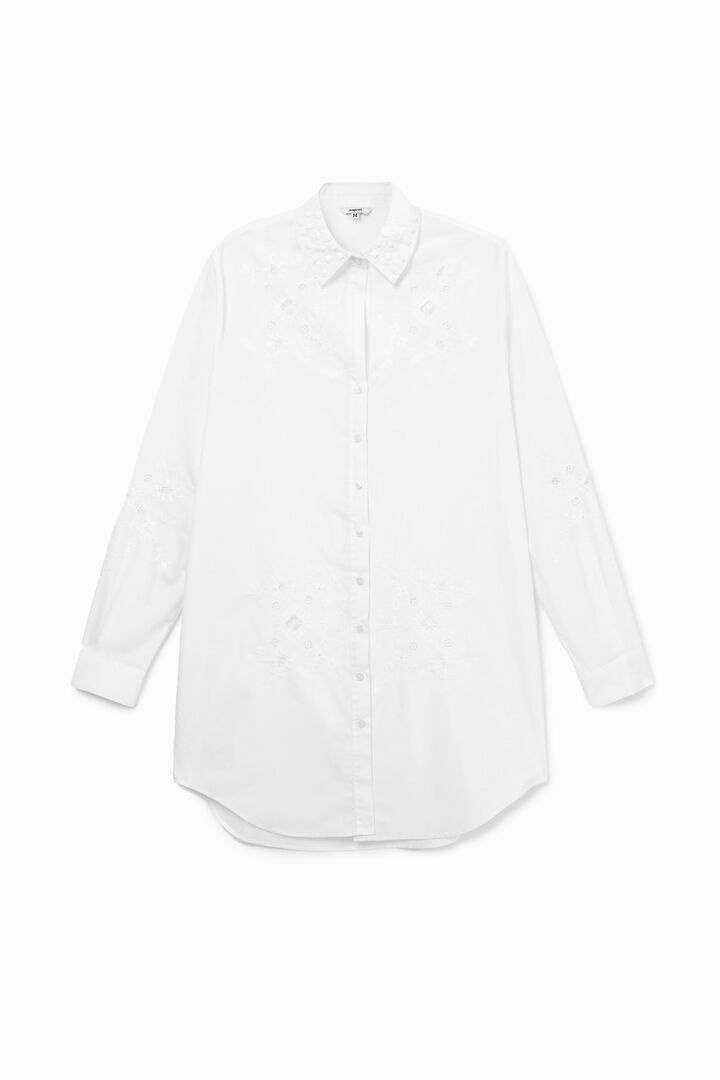Perforated embroidery shirt | Desigual