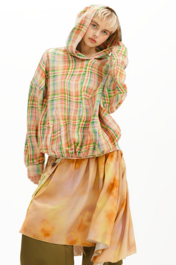 Collina Strada multicoloured gingham sweatshirt | Desigual