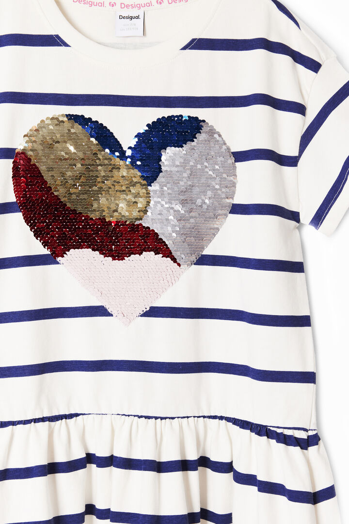 Heart stripe dress | Desigual