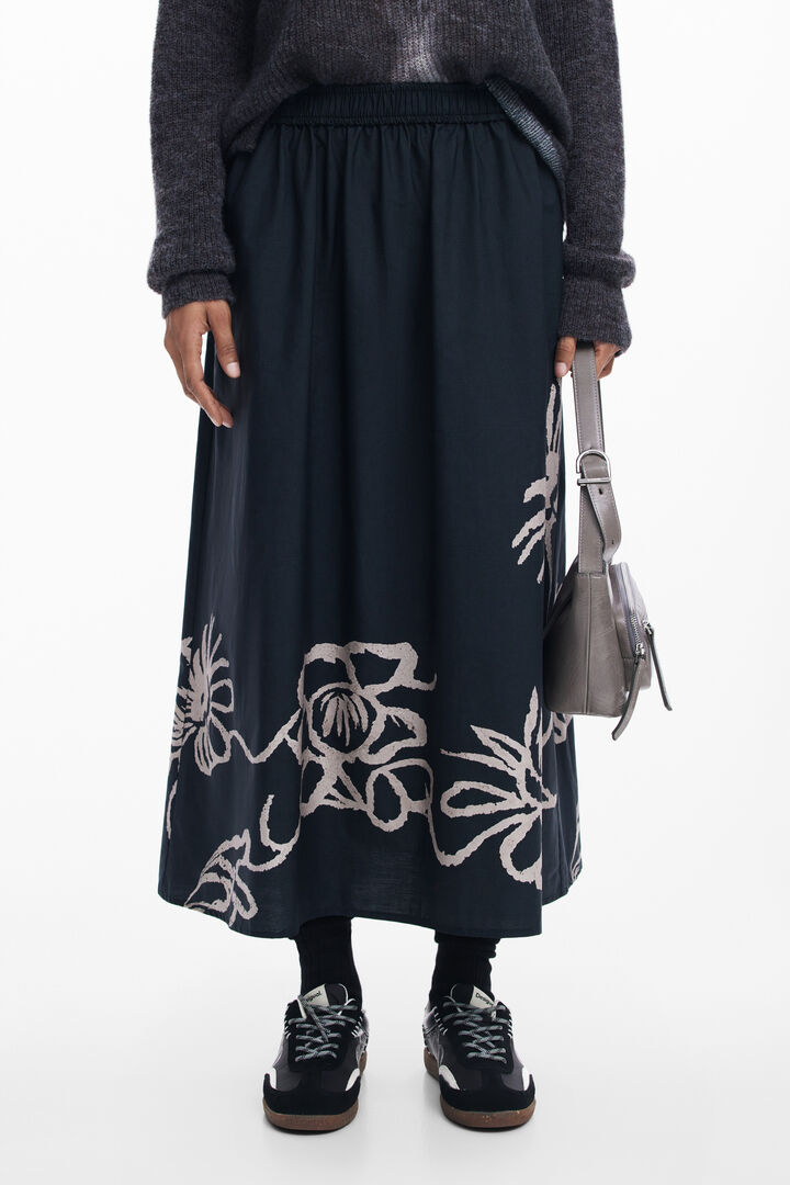 Long floral skirt | Desigual