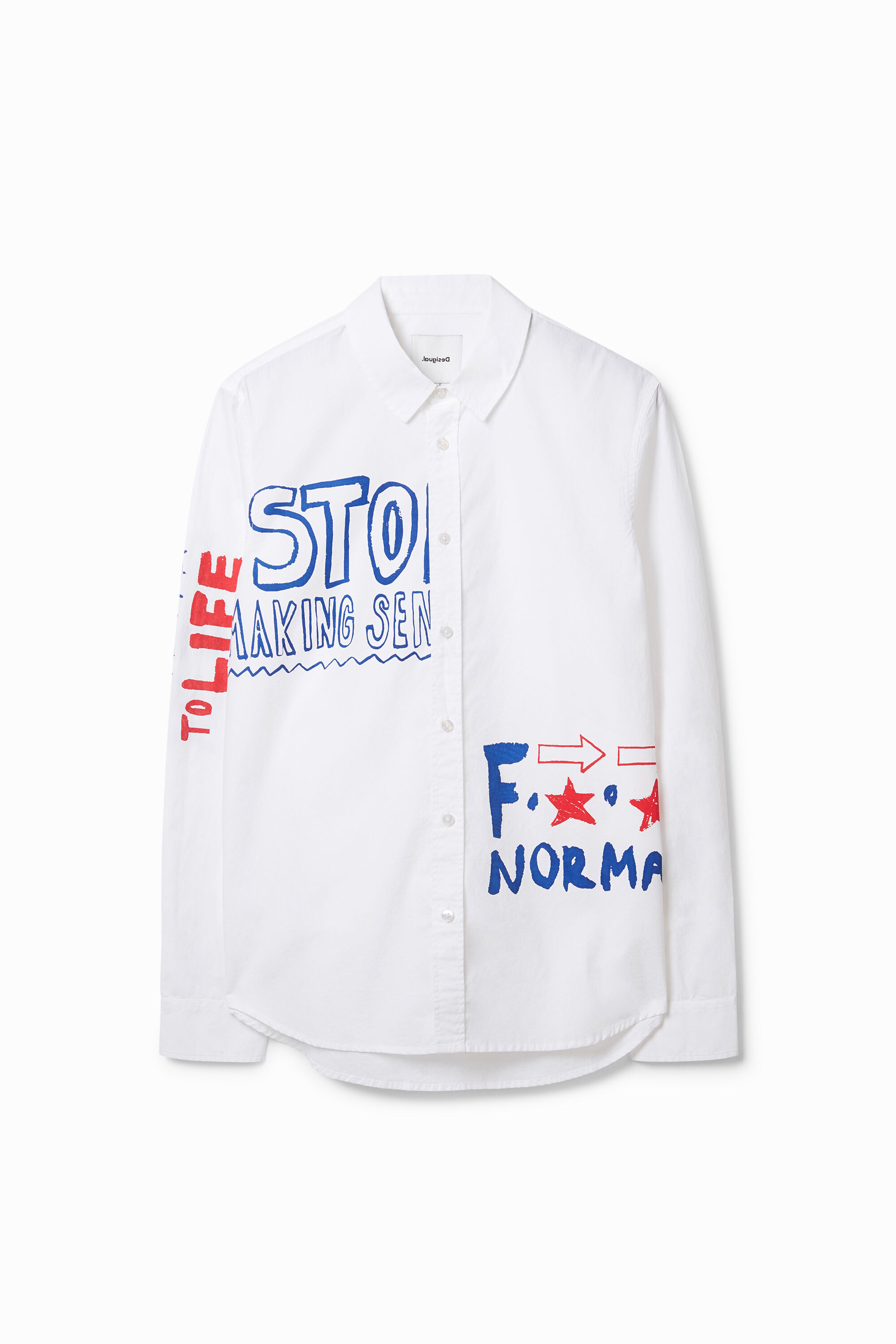 Regular fit painted lettering shirt