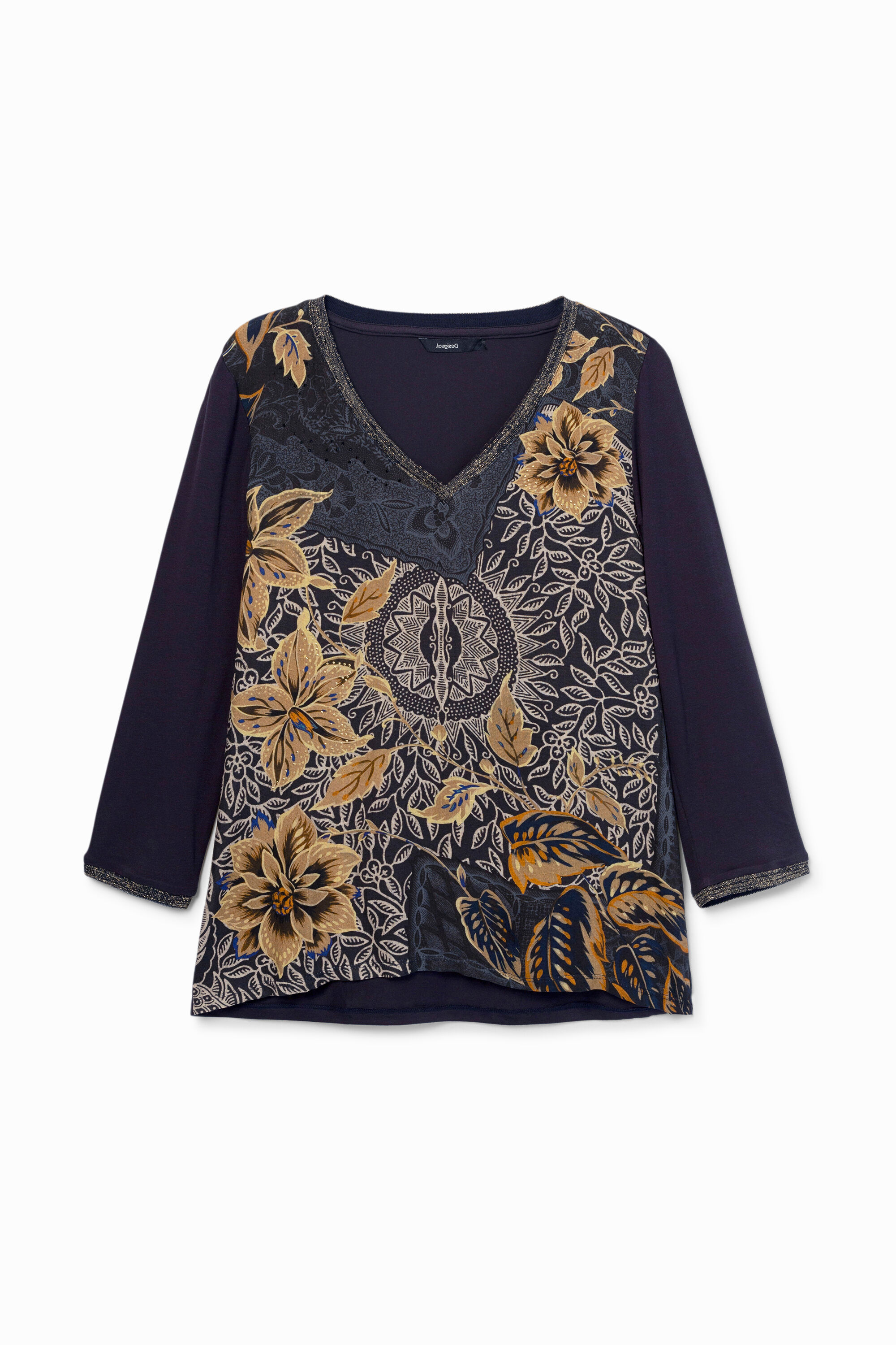 Boho floral T-shirt | Desigual.com