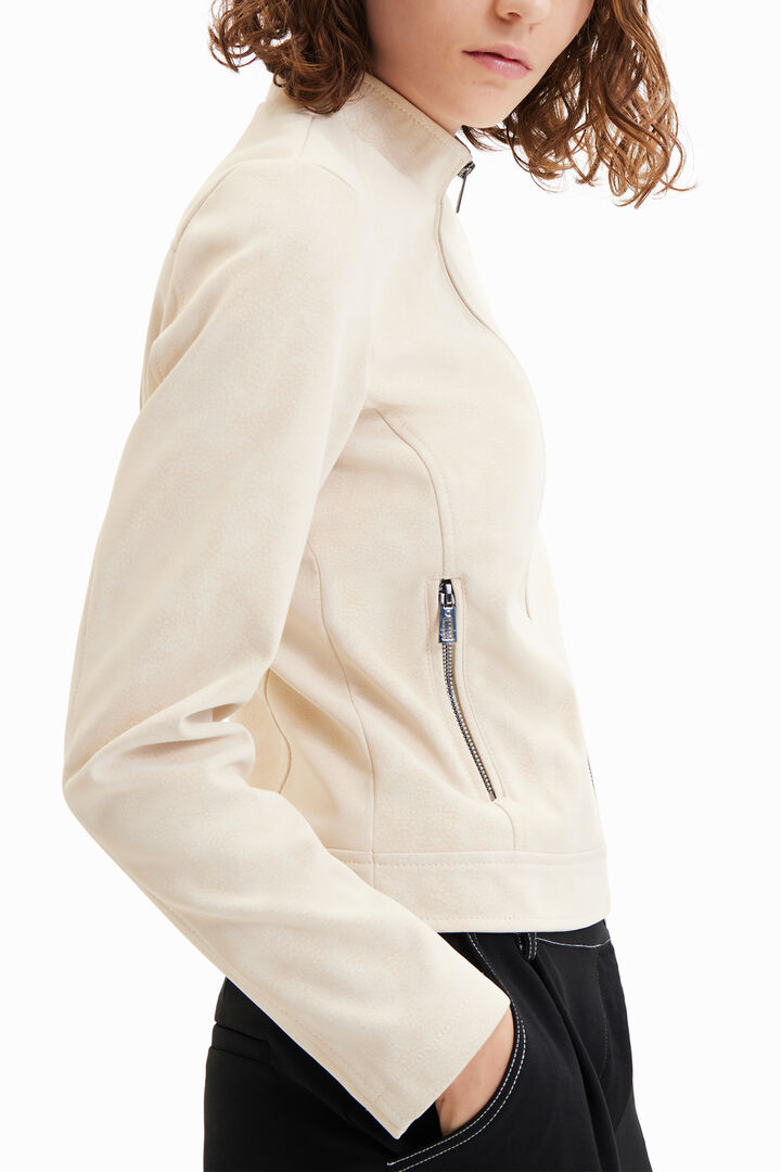 Chaqueta biker efecto ante | Desigual