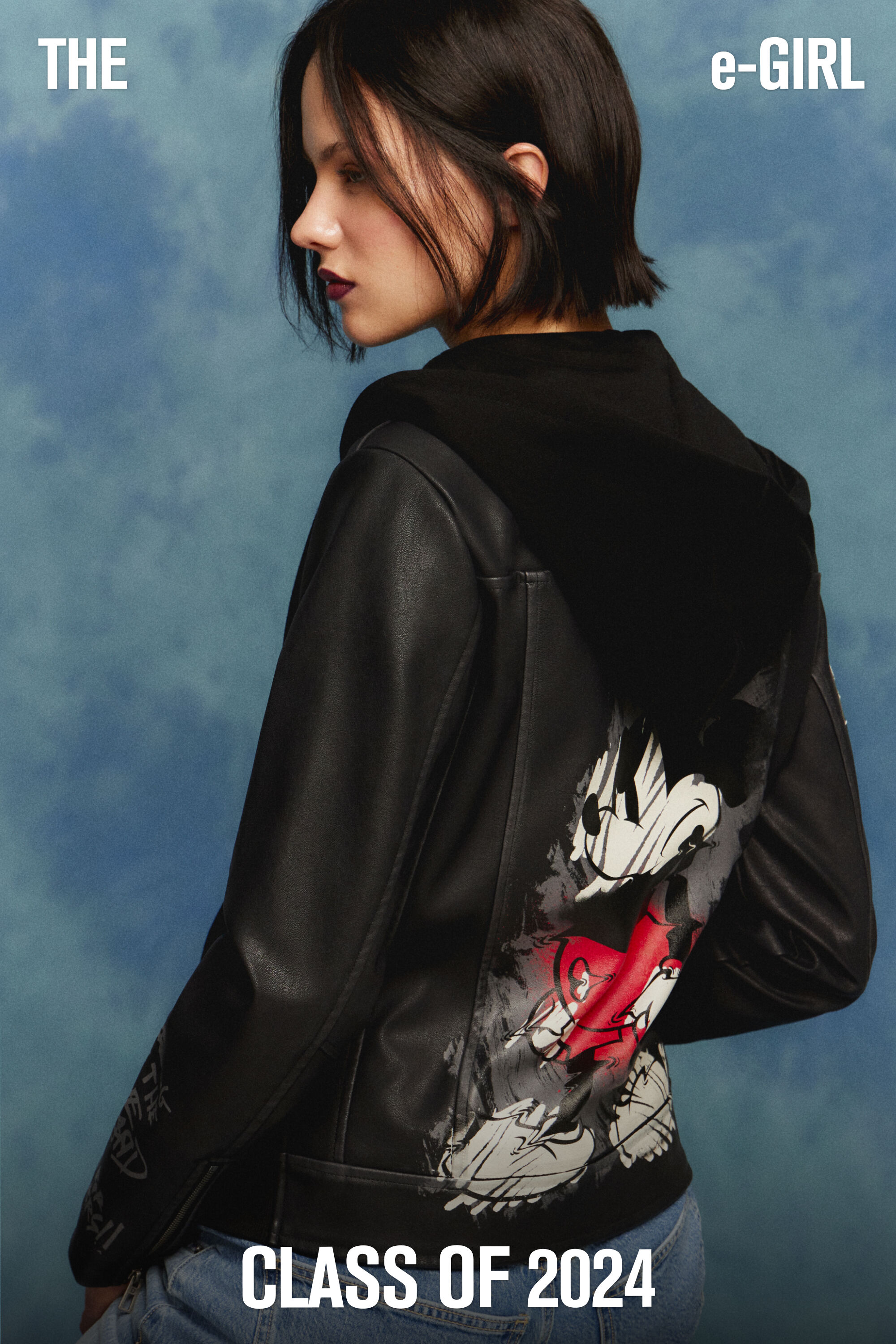 Desigual mickey mouse lederjacke clearance