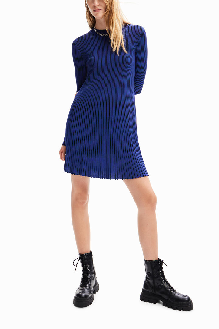 Short ribbed dress | Desigual