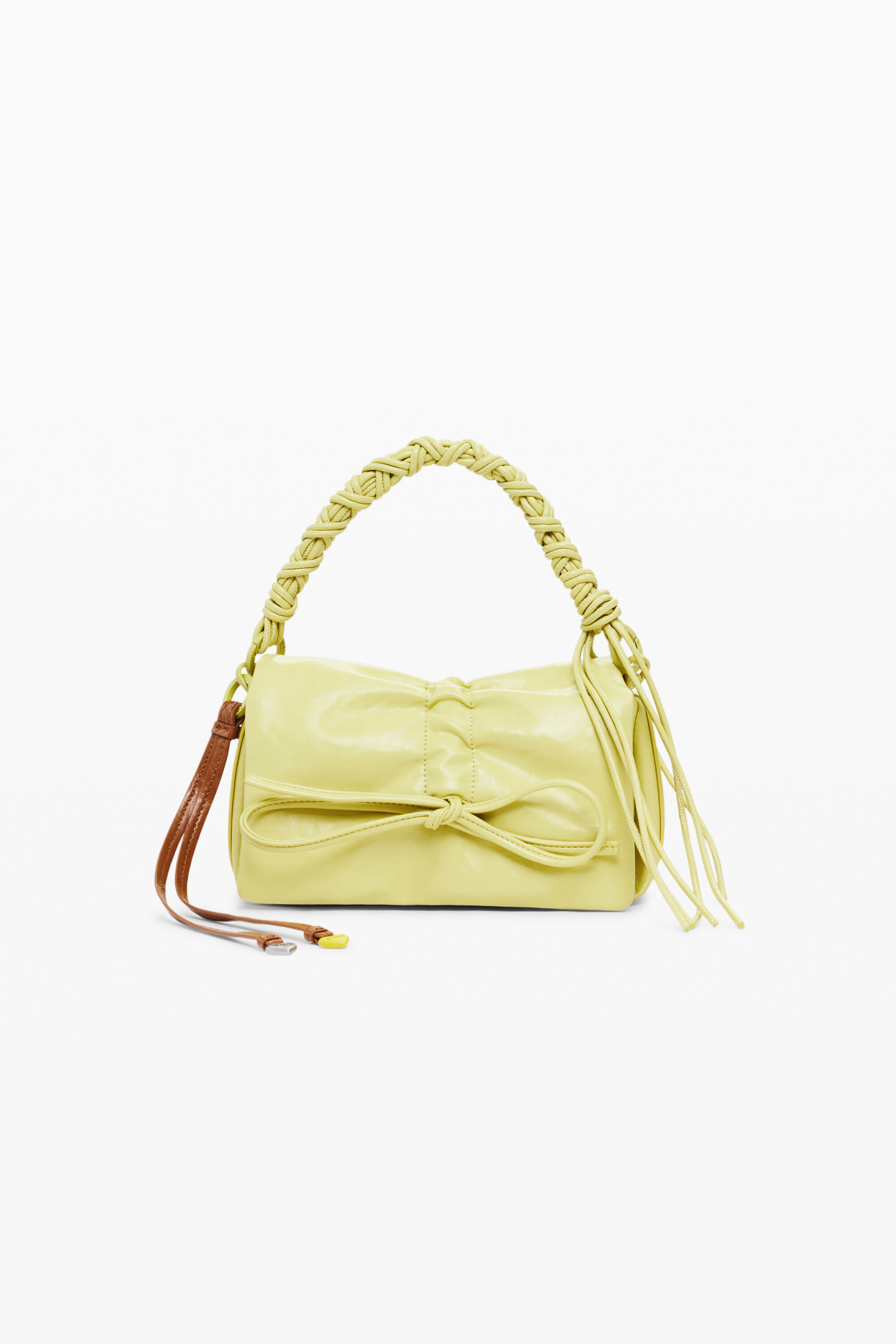 Desigual Kleine glanzende strik tas - GREEN