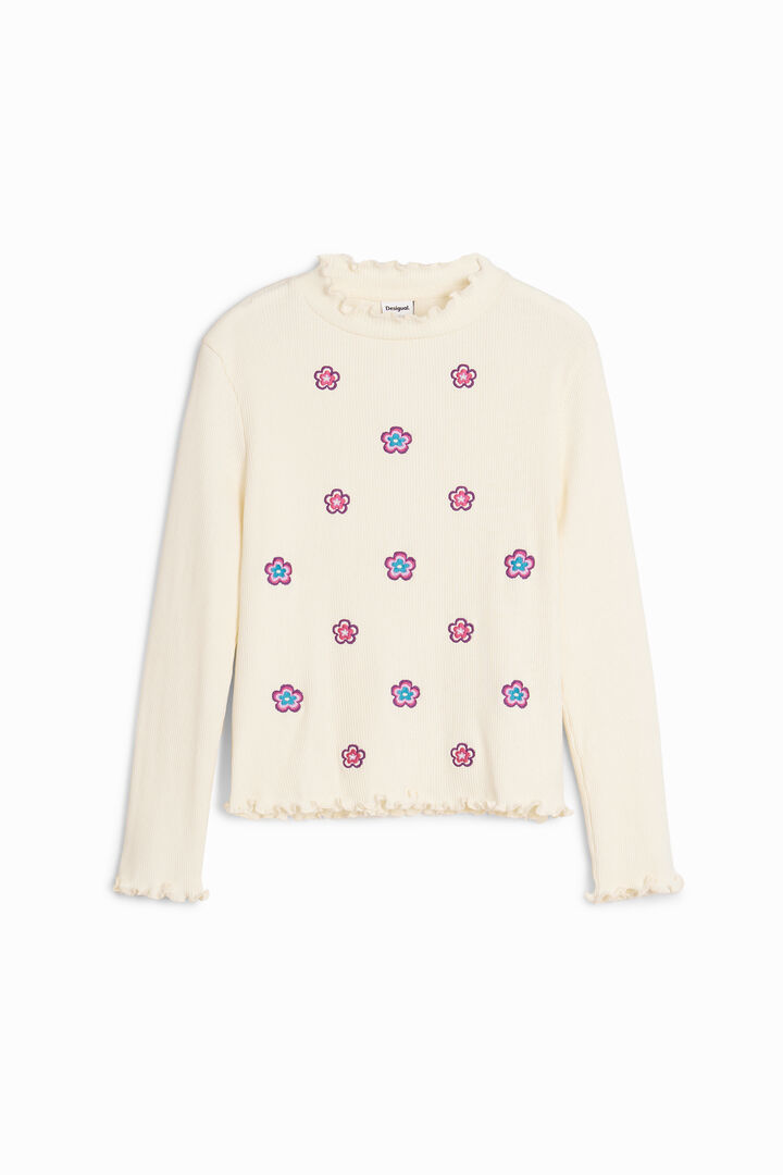 Camiseta manga larga flores | Desigual