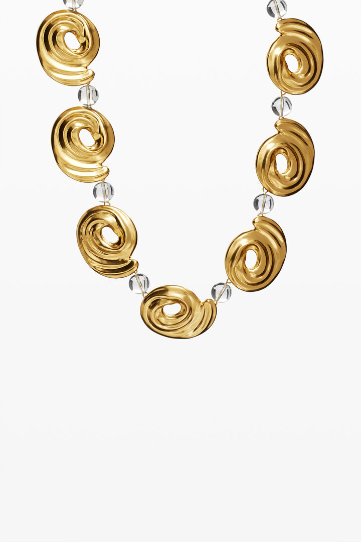 Zalio gold-plated spiral necklace | Desigual