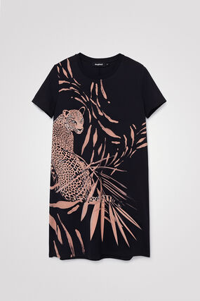 Cheetah T-shirt dress
