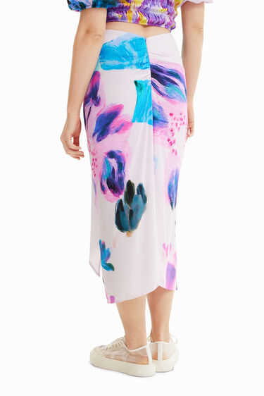 Faldilla midi obertura mocador M. Christian Lacroix | Desigual